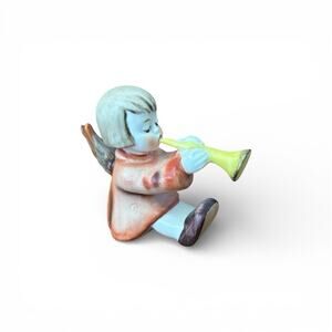 VINTAGE Goebel Hummel "Angel With Horn", 2 1/2 Inch Figurine 238C - W. Germany